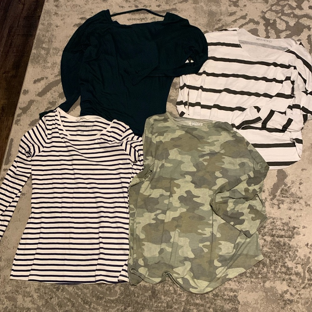 Variety of long sleeve tees- all size large fit